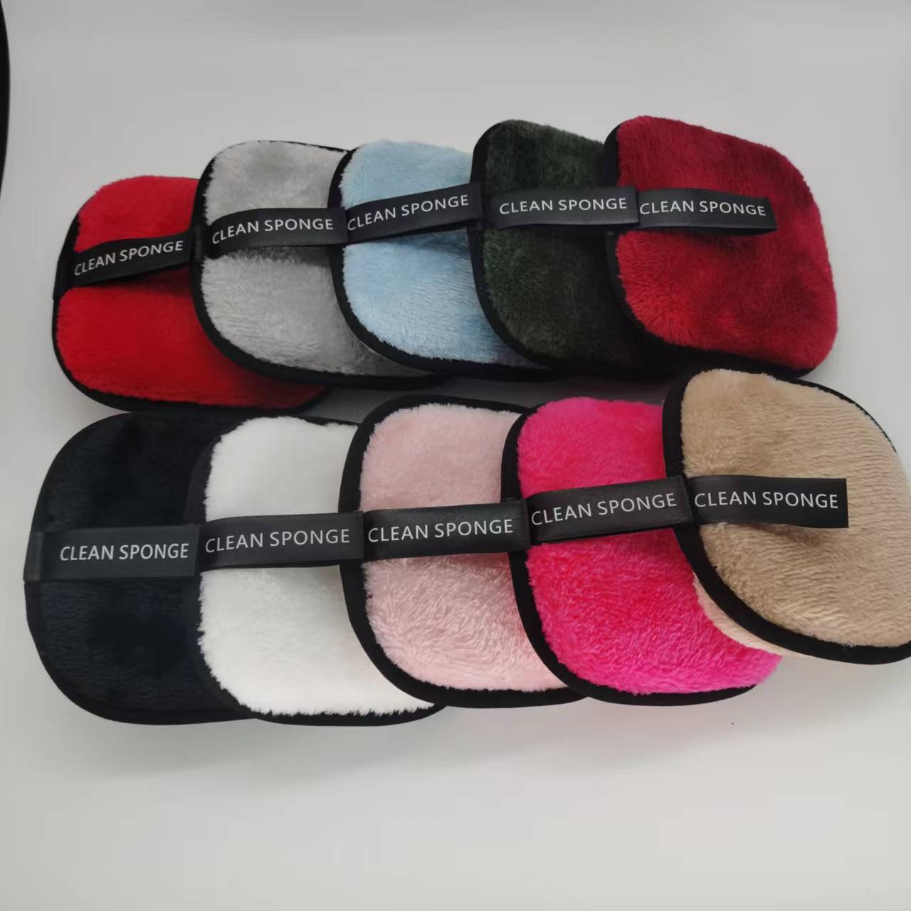 Recommended long velvet square makeup remover pad microfiber powder puff face puff thickened face puff clean water Makeup Remover Cleansing towel