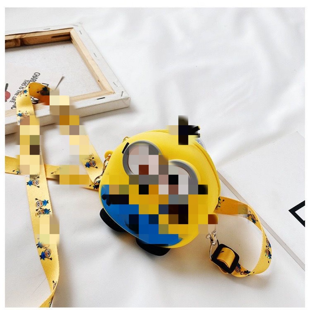 LOOPY Cute Bear Children's Mini Bag Minions Silicone Bag Summer Children's Bag Coin Purse Accessories