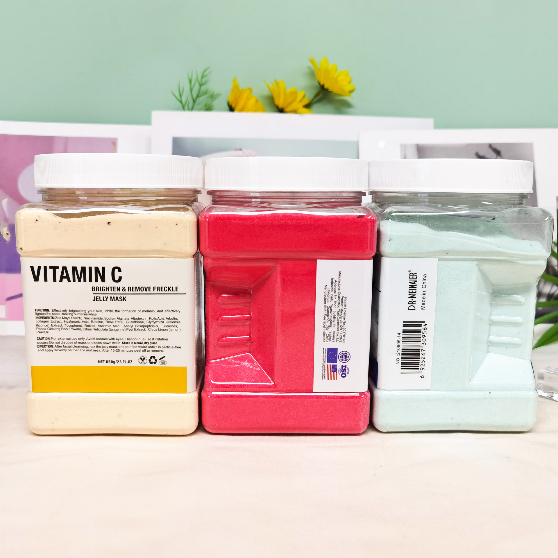 Cross-border vampire anti-aging water light skin care mask rose petal crystal jelly mask powder hydrating factory wholesale