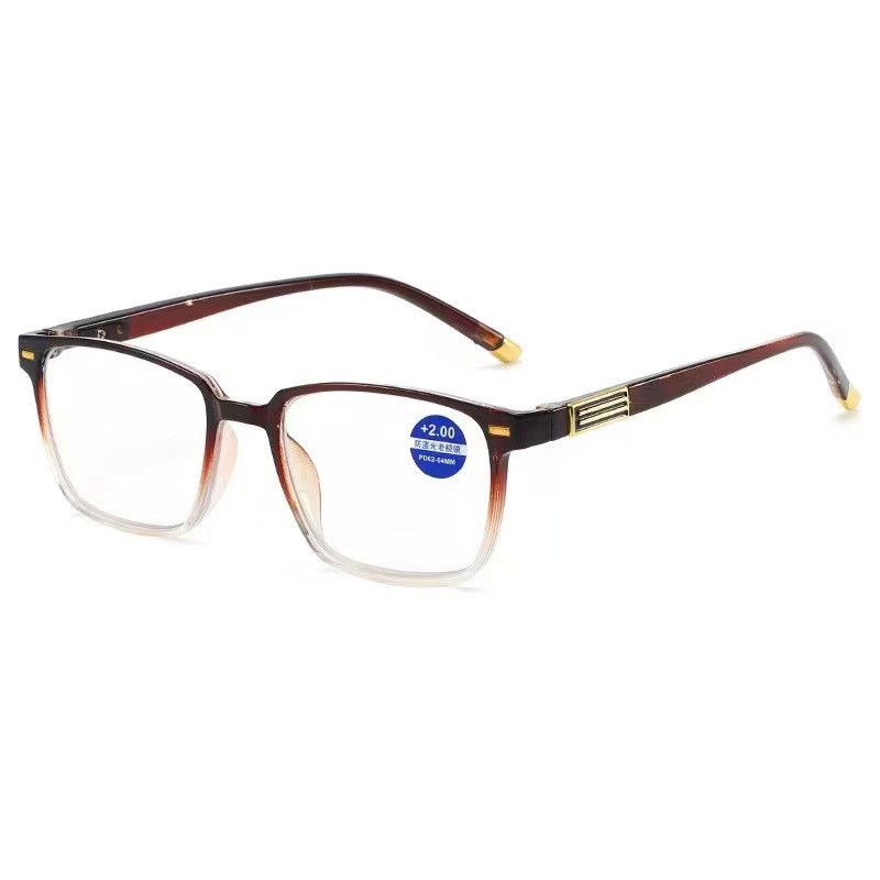 New high-definition resin anti-blue light reading glasses men and women with box retro reading glasses middle-aged and old age reading glasses tide