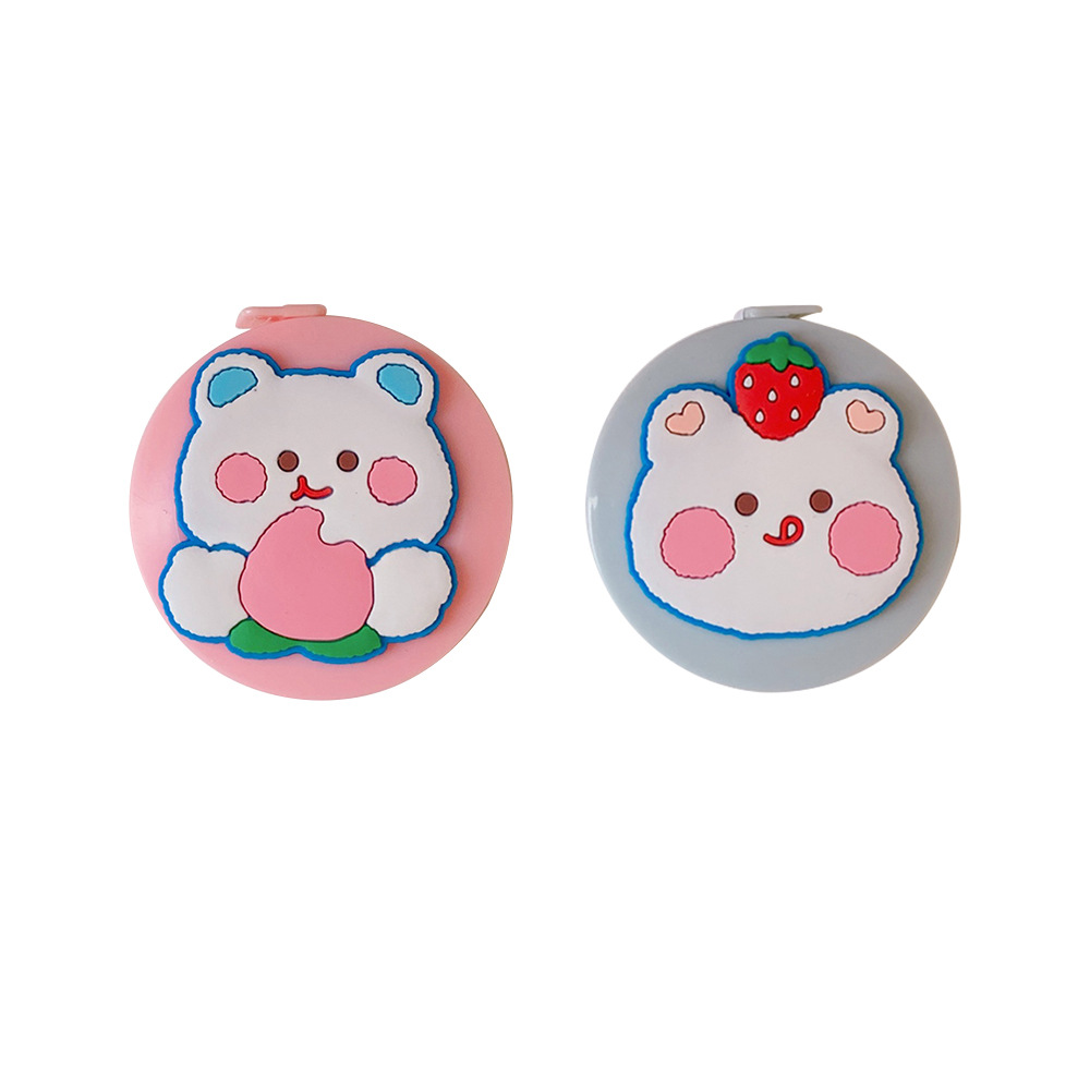 Ins Mini Tape Measure Cartoon Cute Tape Portable Metric Waistline Portable Three-Waistline Height Measuring Clothes Soft Ruler