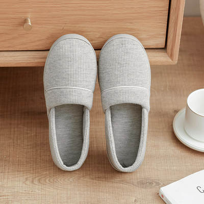 Yuezi Shoes Spring and Autumn Bag Heel Postpartum Pregnant Women's Shoes Summer Thin Large Size Pure Cotton Home Shoes Women's Cotton Slippers