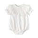 2024 Summer New Pure Cotton Class A Bag Fat Clothes Cute Lace Full Moon Hundred Days Princess Ha Clothes Newborn Clothes