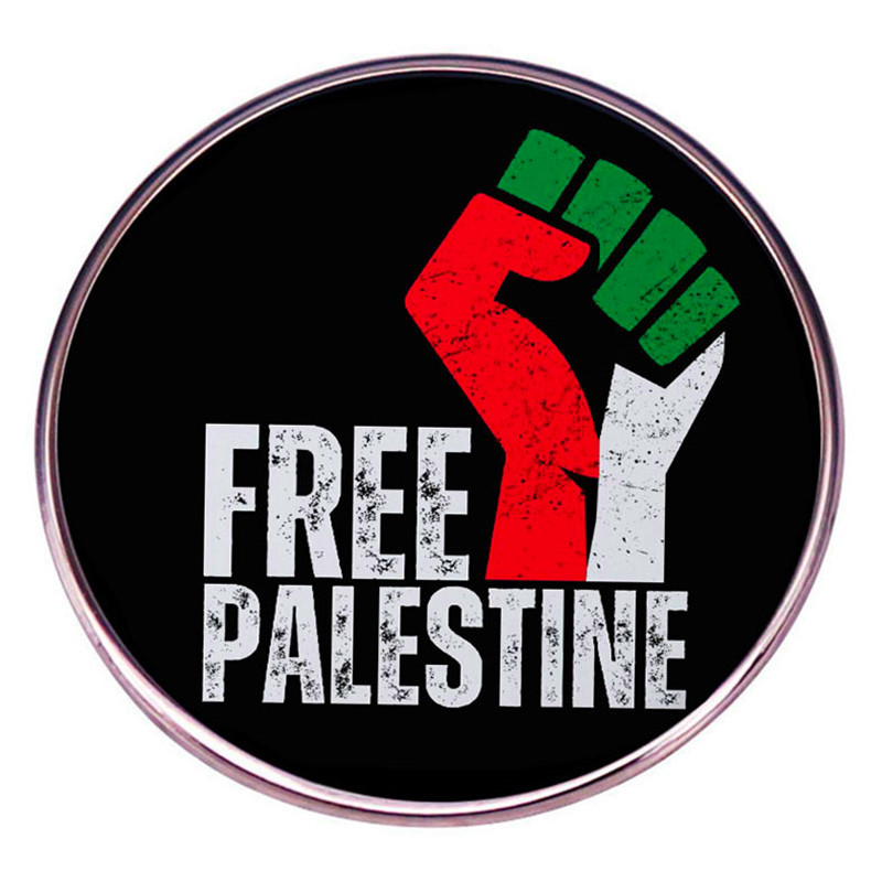 Free Palestine brooch Liberation Palestine pin badge metal alloy badge accessories