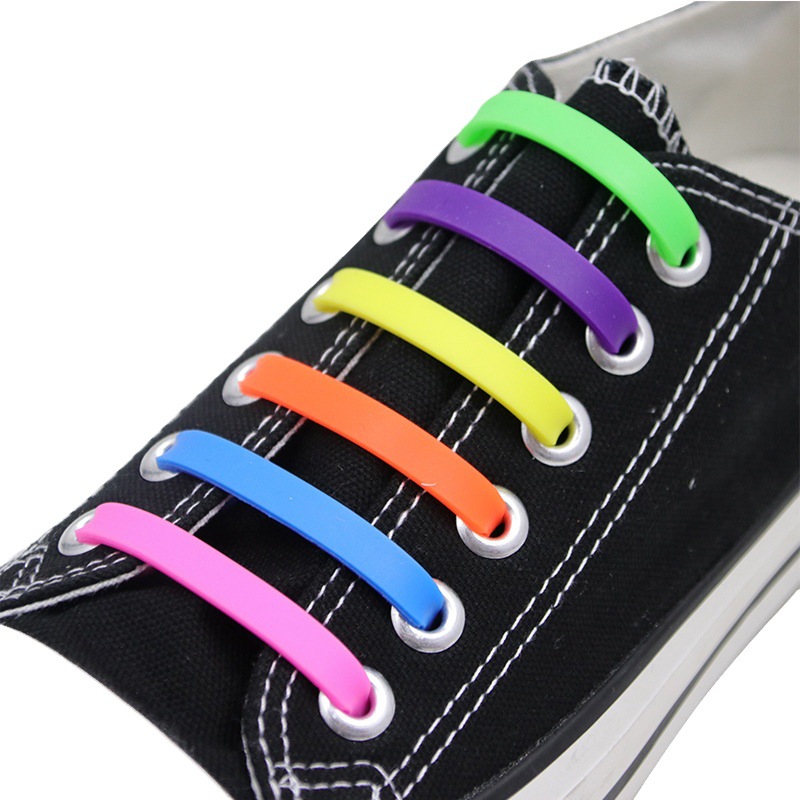 v-tie factory direct adult elastic tie-free arrow-free sports silicone shoelace lazy casual shoelace