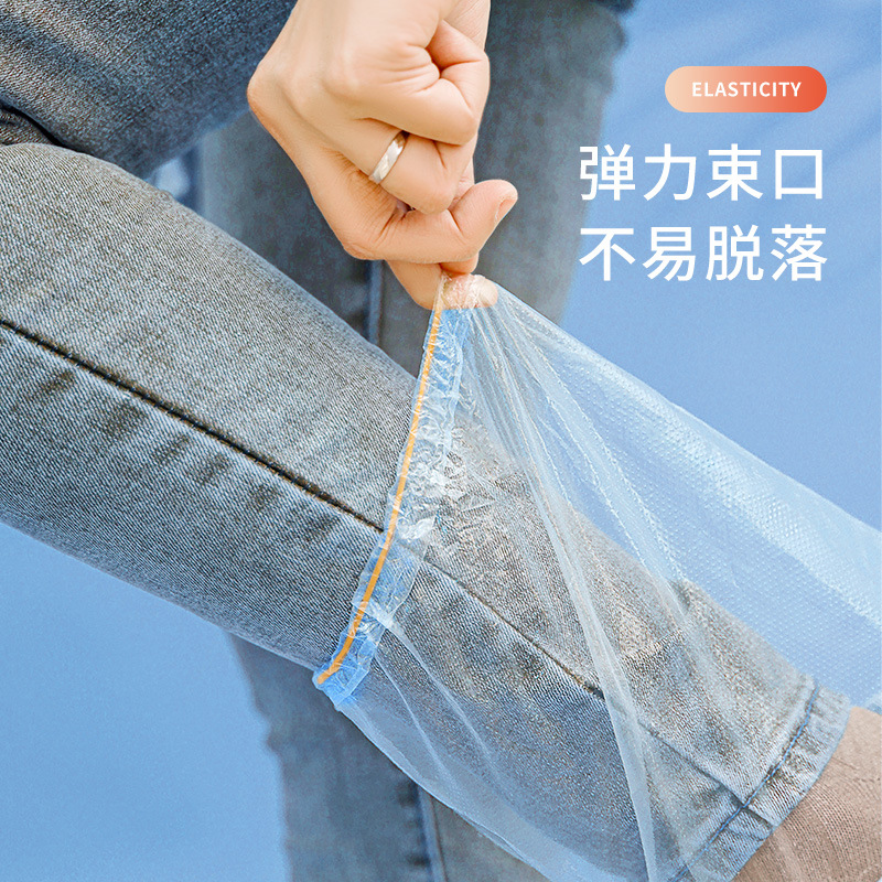 Card Disposable Rain Shoe Cover Waterproof Rain Foot Cover for Adults and Children Outdoor Non-slip Thickened Wear-resistant Rain-proof Boots Cover