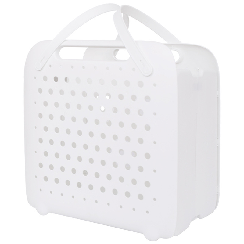 Household waterproof folding laundry basket changing clothes laundry storage plastic basket bathroom wall hanging storage laundry basket