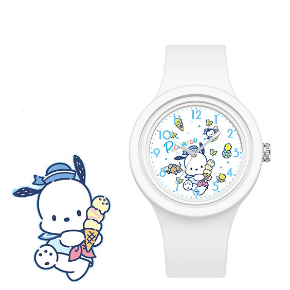 New coolomi Yugui dog cartoon silicone round high quality skin feeling cute sanrio sanrio watch