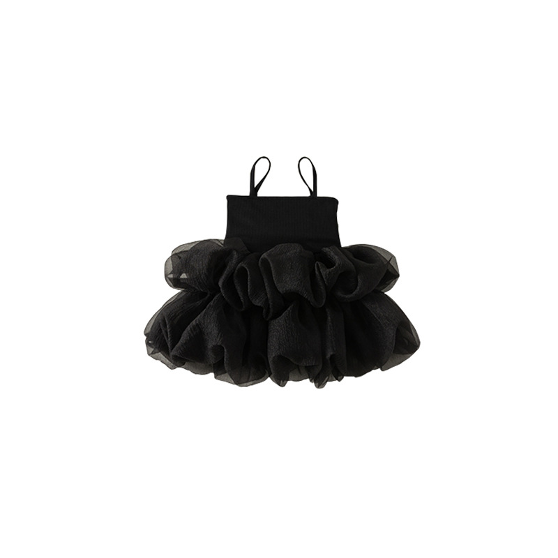 Yu Bao Children's Wear Huzhou Children's Wear 2024 Girls' dress Summer Wear Sling Pengkirt Performance Wear XQ23021