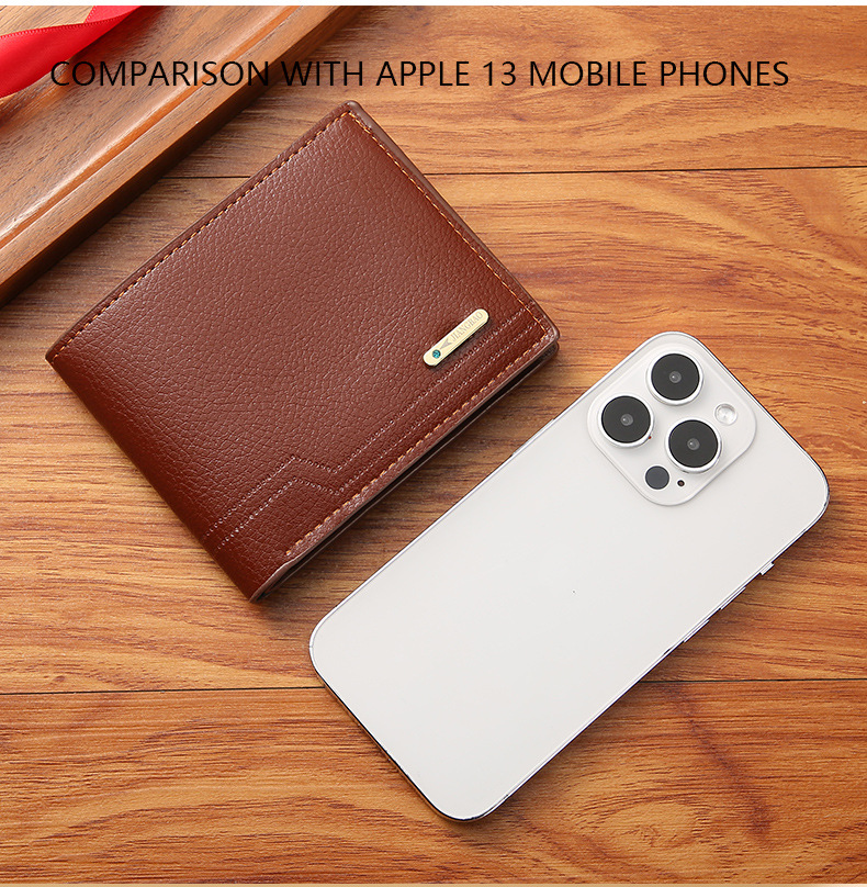 New Men's Wallet Men's Short Wallet Fashion Casual Litchi Pattern Soft Wallet Multi-Card Large Capacity Small Wallet_voghion.com