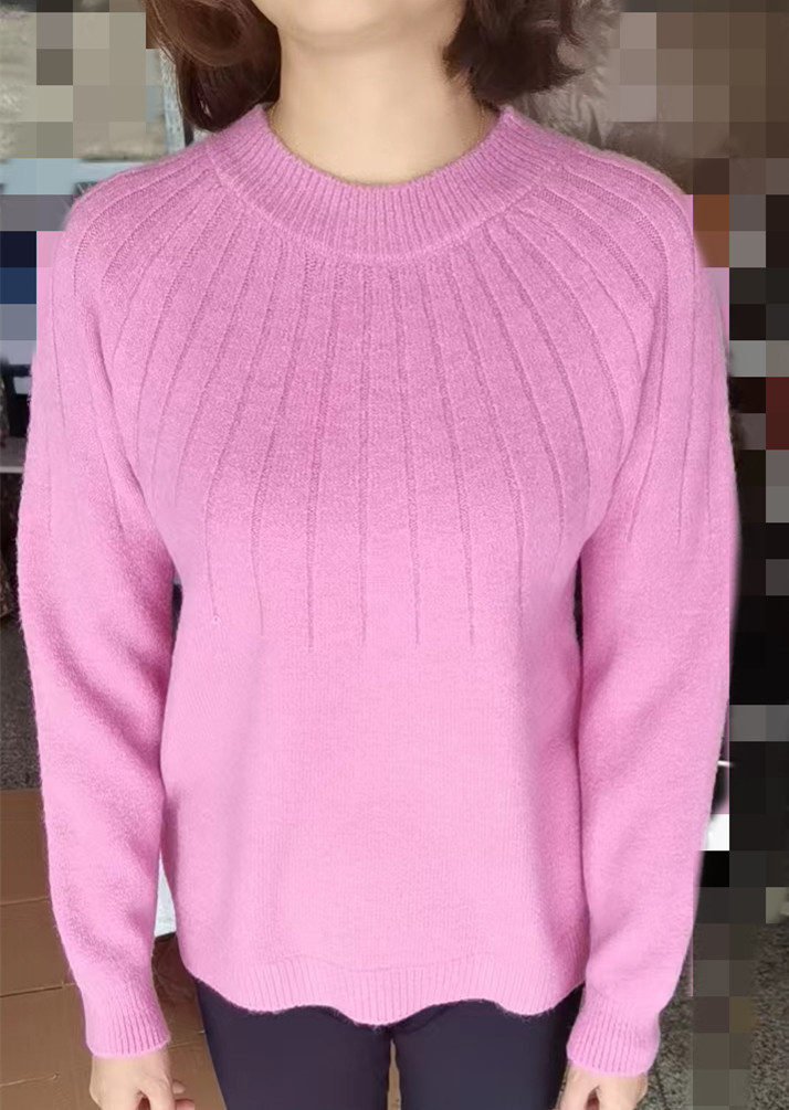 Autumn Clothes 2023 New Women's Cherry Red Sweater Women's Autumn and Winter Short Loose Outer Wear Base Shirt Stylized