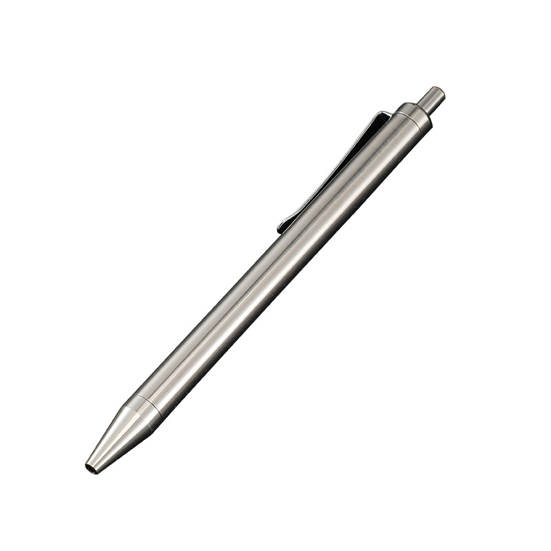 Factory spot titanium alloy business signature pen creative personality convenient writing ballpoint pen Outdoor Women's anti-wolf pen