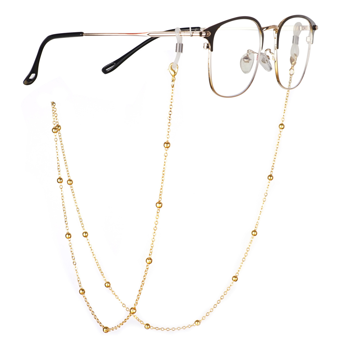 Glasses Chain Metal Bead Glasses Chain Sunglasses Sunglasses Sunglasses Hanging Chain Glasses Rope Color Retain Plating