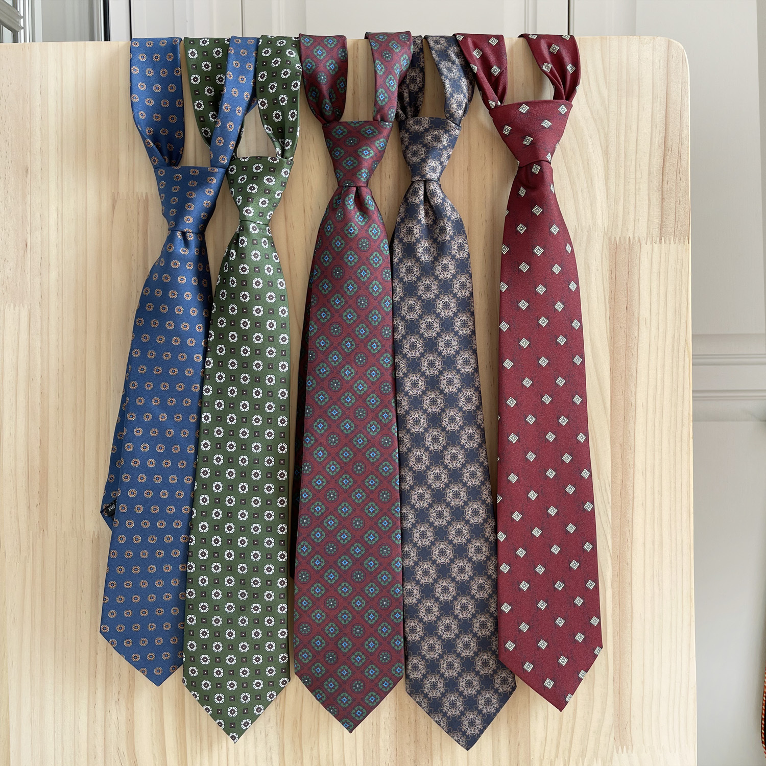 Girl's Tie Ancient 8cm Trendy Brand Printed Imitation Silk All-match Korean Style Retro Hong Kong Style Floral Casual Men's Tie