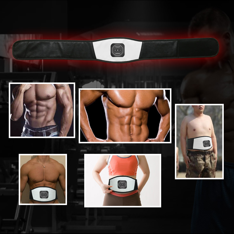 Cross-border EMS abdominal fitness instrument muscle fitness machine fat-throwing abdominal machine lazy massage instrument PU leather belt abdominal belt