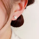 S925 Silver Needle Atmospheric Fashion Flat Pearl Earrings 2023 New Ins Style Niche Design High-grade Earrings