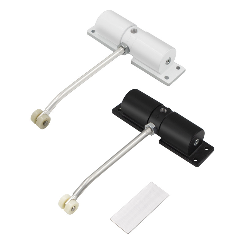 Door Closer External Iron Door Home Automatic Mute Simple Buffer Door Closing Device Rebound Closer Wooden Door