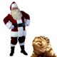 Cross-border foreign trade Santa Claus costume adult men's gold velvet Santa Claus performance costume Halloween performance costume