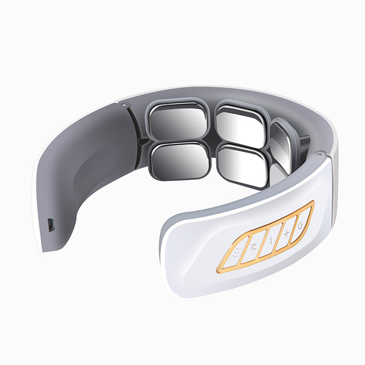 Intelligent Cervical Spine Massager Pulse Hot Compress Cervical Spine Massager Neck Protector Multifunctional Electromagnetic Shoulder and Neck Physiotherapy Instrument