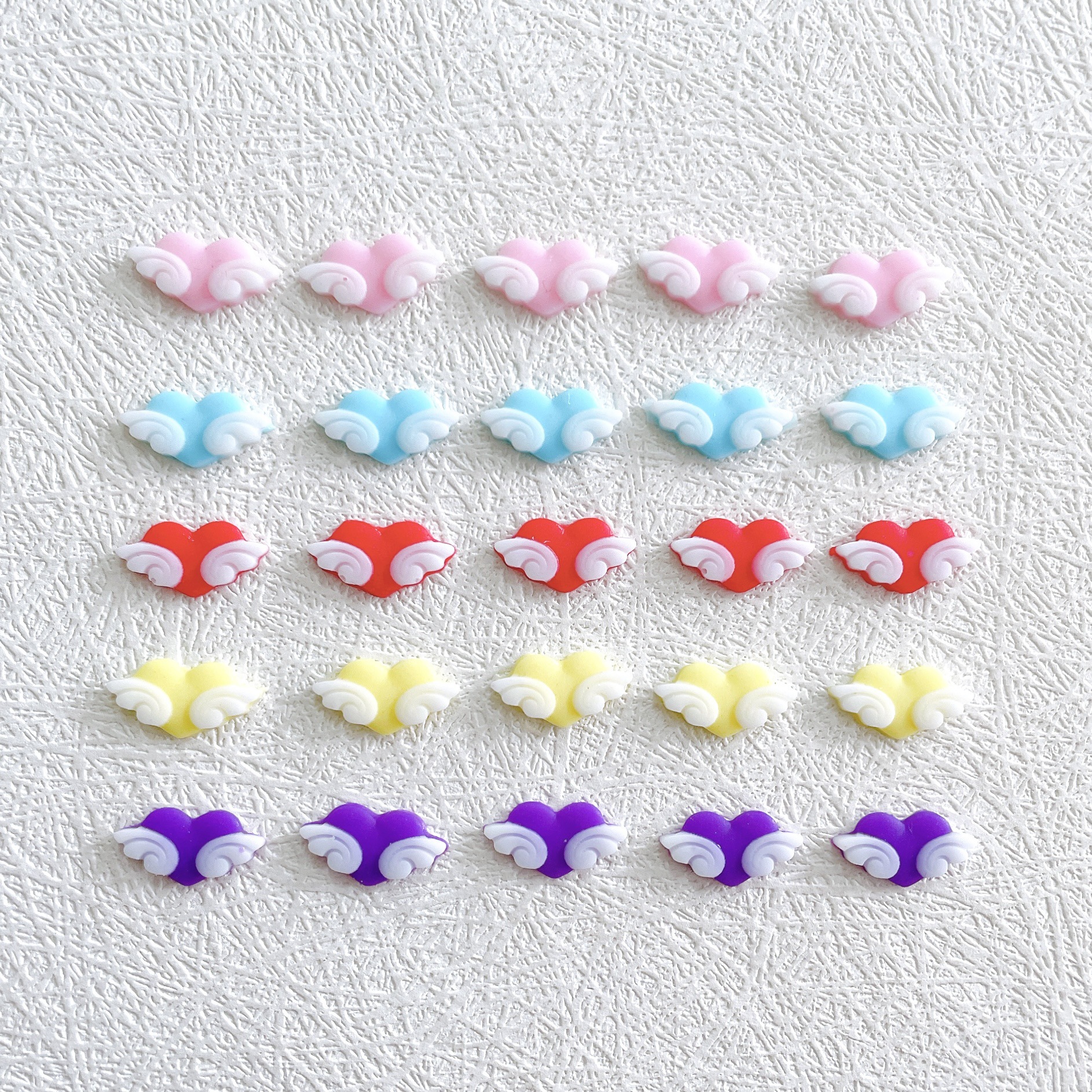 New Spot Luminous Love Angel Wings Nail Art Jewelry Fantasy Angel Wings Hairpin diy