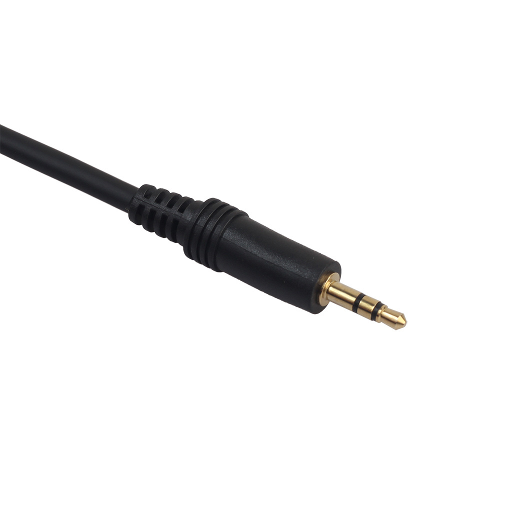 Hot sale Amazon FBA black 3 M gold-plated head zinc alloy 3.5 male to Cannon male microphone adapter cable