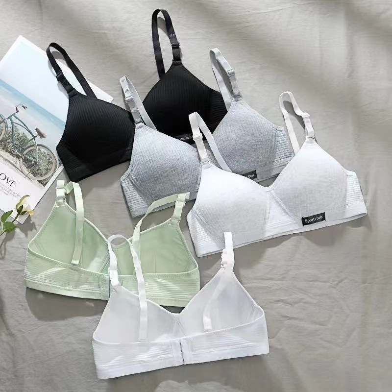 少女の発育期の下着の無鋼の輪は副乳を収めて垂れ下がることを防止します。|undefined