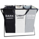 Black + off-white + dark gray (iron pipe)