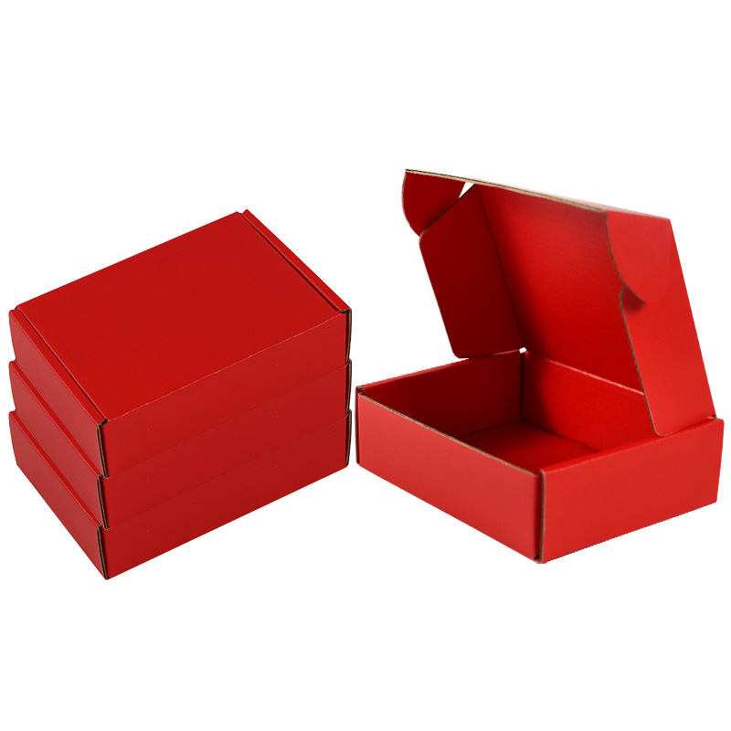 Red Flying Machine Box Kraft Paper Box Clothing Underwear Packaging Box Wear A Express Box Corrugated Box Printing