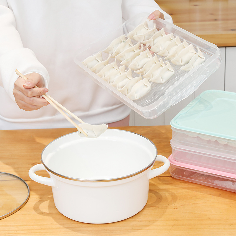 Multifunctional Dumpling Box Dumpling Quick-frozen Dumpling Chaos Box Refrigerator Fresh-keeping Box Household Egg Dumpling Storage Box
