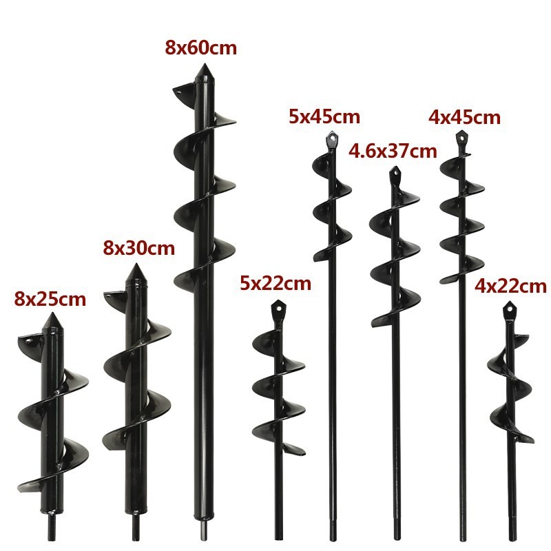 Source Factory Garden Garden Pine Twist Digging Pit Planting Tools Alloy Ground Drill Screw Bit