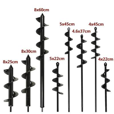 Source Factory Garden Garden Pine Twist Digging Pit Planting Tools Alloy Ground Drill Screw Bit