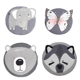 INS Round Three-dimensional Animal Carpet Game Blanket Baby Climbing Mat Baby Climbing Mat Game House Decoration 21