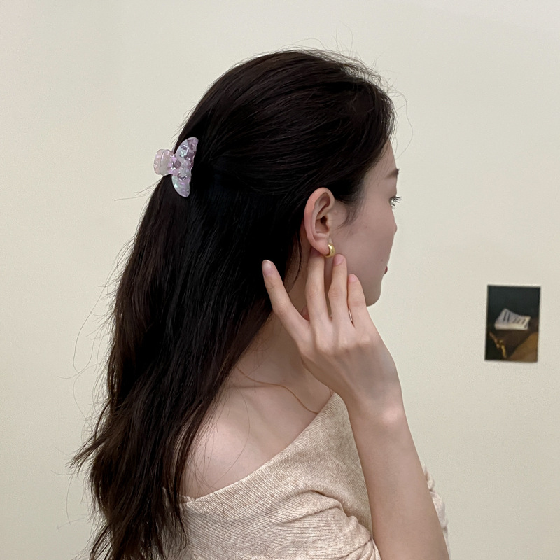 Unisex Hair accessories Acetate hair clip Cute little grab clip Children's shark clip Broken hair clip Small shark clip hair clip_voghion.com