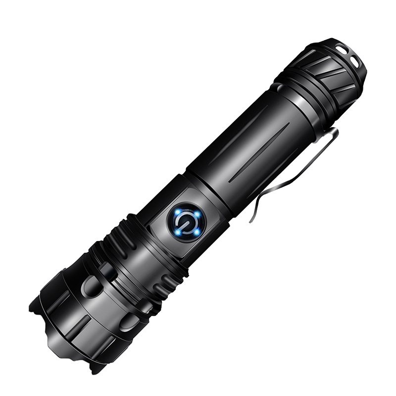 New retractable zoom flashlight X20 aluminum alloy 5-gear flash SOS long-range strong light flashlight xhp70