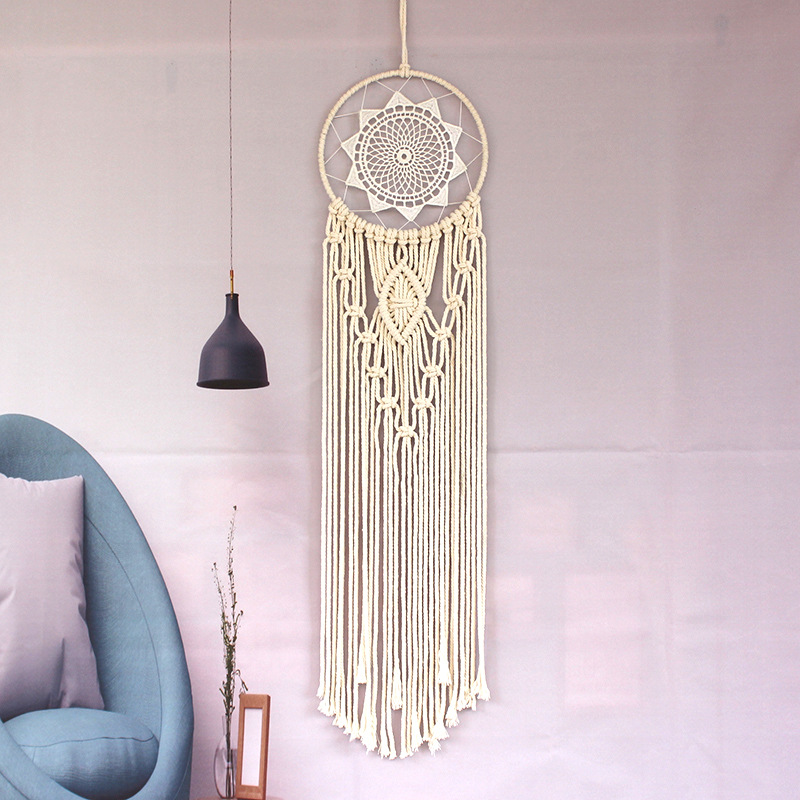 Bohemian Cotton Rope Fringe Tapestry Dreamcatcher Living Room Indoor Decor Wall Tapestry Ornament Female Classmate Gift