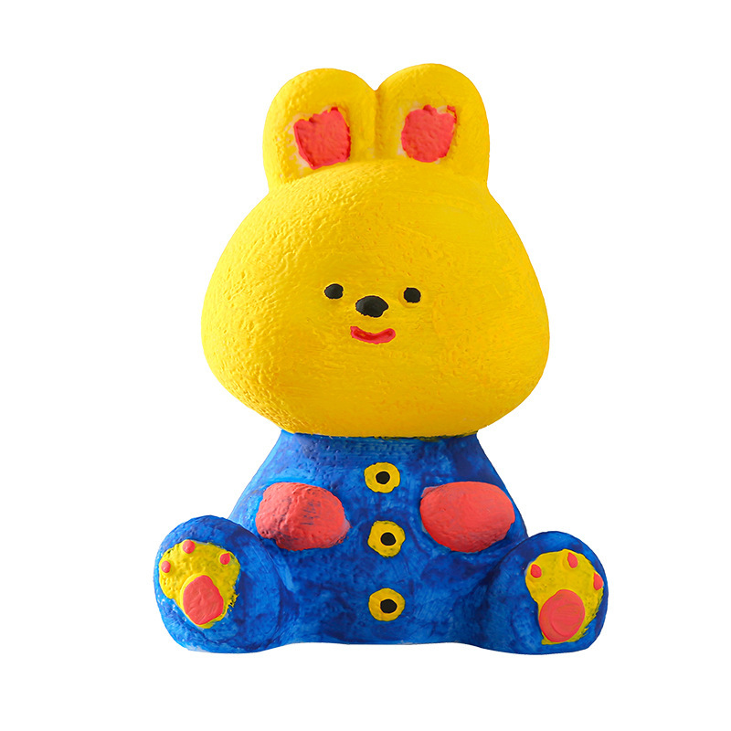 DIY graffiti doll luminous toy children's handmade diy white embryo painted hand-painted studio creative companion gift