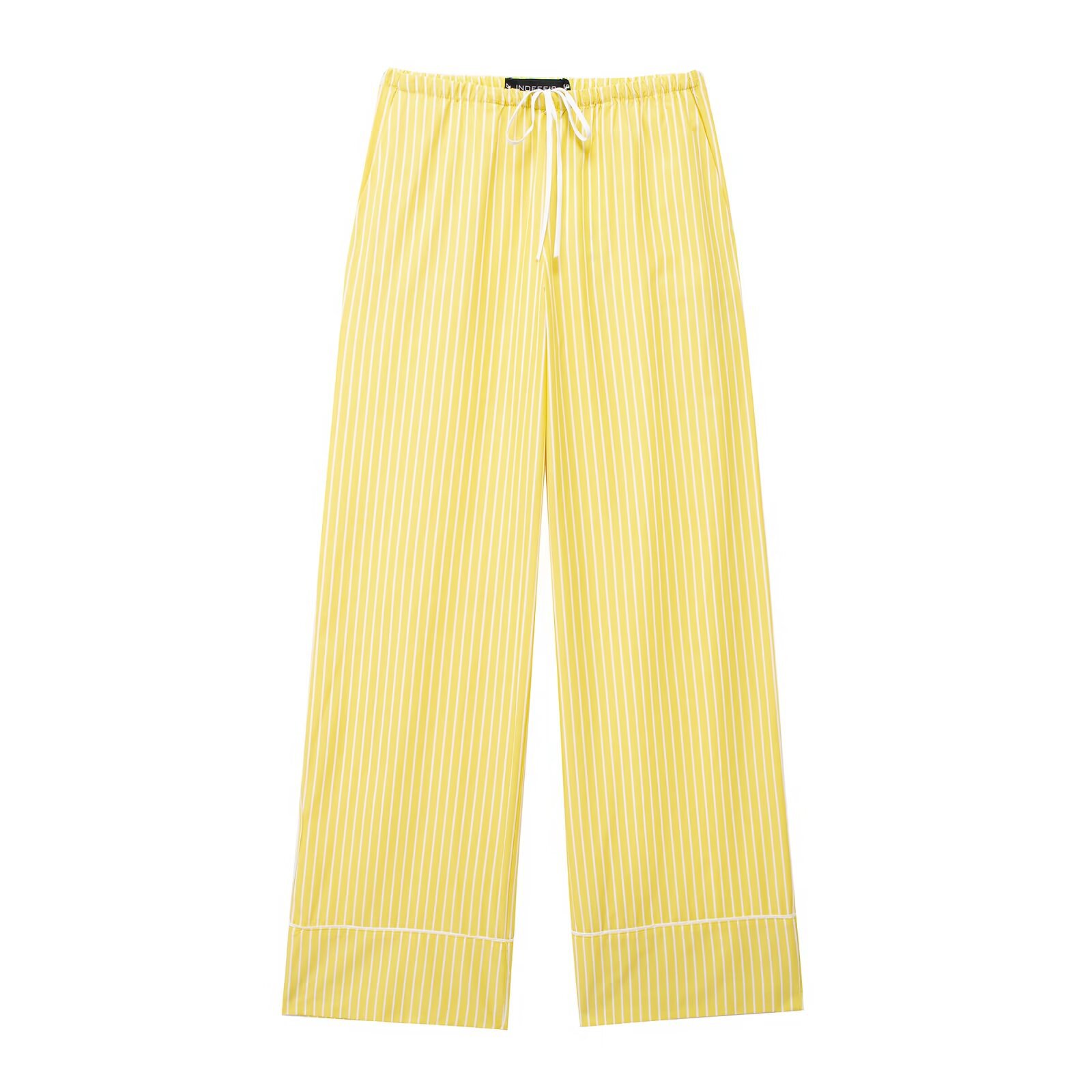 Foreign trade wholesale spring and summer new European and American style striped loose shirt 3217253 pajamas style trousers 6929414