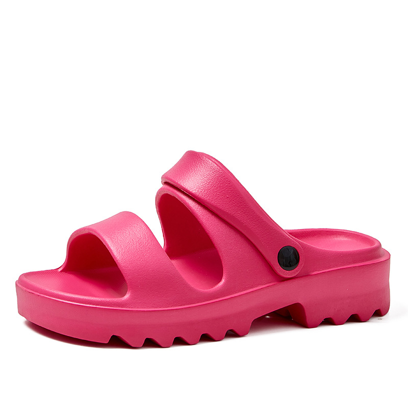 2025 Cross-border New Casual Two-wear 5CM Thick-soled European and American Ins Sandals and Slippers Women's Outer Wear Height-increasing Wear-resistant Women's Shoes