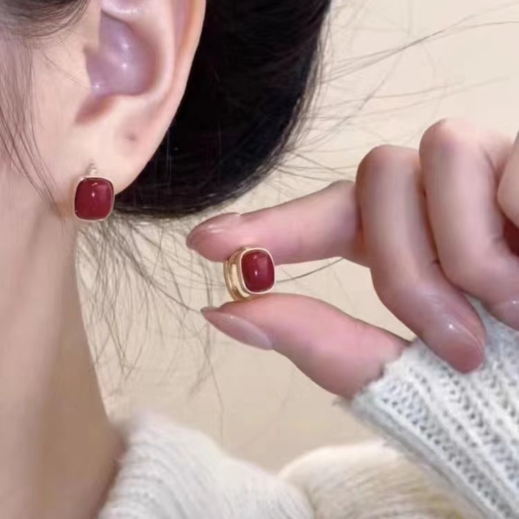 法式復古高級珍珠耳扣耳圈女氣質百搭時尚輕奢簡約小眾設計感耳飾