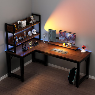Computer desk desktop home e-sports table and chair bedroom corner desk new Chinese style large desk student study desk