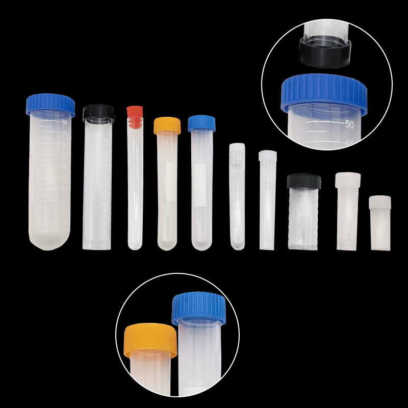 Transparent plastic black cap syringe plastic syringe transparent beads bottle needle thread storage needle loader