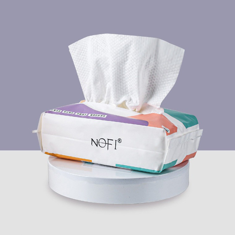 NOFI disposable face wash towel thickened dry and wet dual-use cotton soft towel household cleansing makeup remover for men and women Factory straight hair
