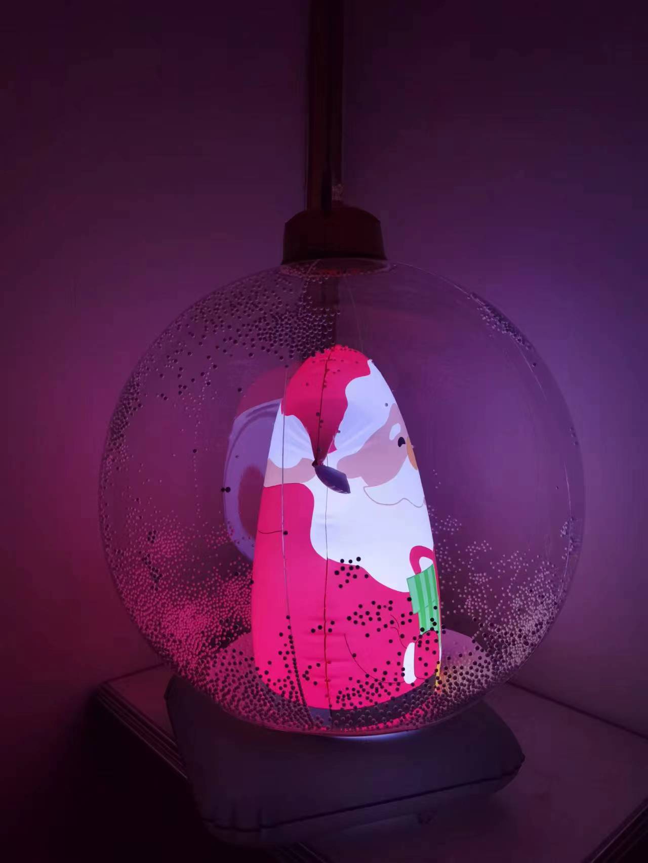 2023 new inflatable Christmas ball inflatable LED Christmas luminous ornaments crafts children Christmas snowman_voghion.com