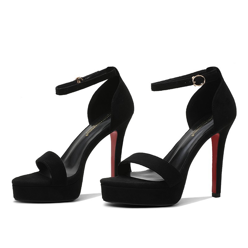 Item no 518-6 stiletto heel 12cm high heels waterproof platform fashion buckle sandals women 34-39 size