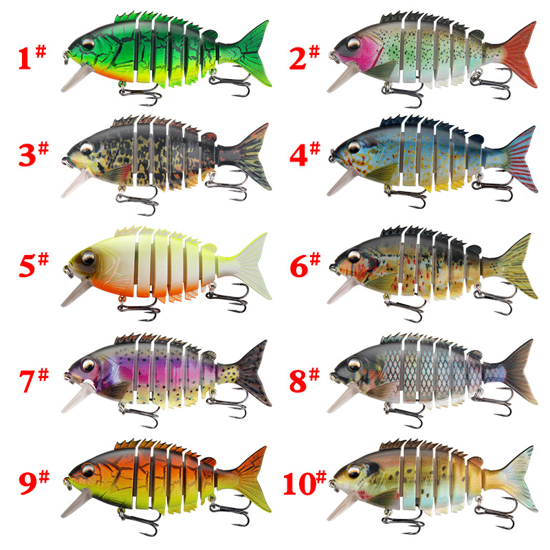 路亞餌跨境新款遠拋投沉水米諾多段節魚10cm/22.2g仿真假餌 漁具
