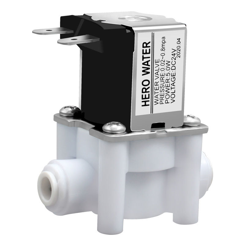 Household water purifier 2 points 3 points fast plug inlet solenoid valve combination wastewater solenoid valve 24v pure water machine RO accessories
