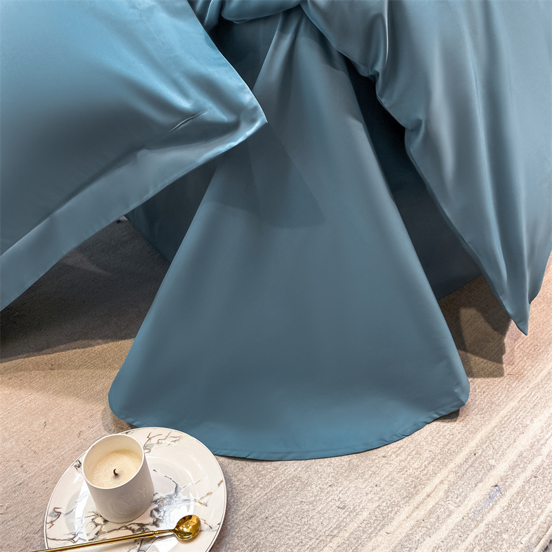 2023 solid color 100 long staple cotton sheets wholesale single double dormitory cotton single bedding direct sales