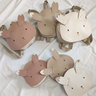 New Korean-style Explosive Bunny Children's Handmade Schoolbag Crossbody Bag Children's All-match Play Bag Backpack Shoulder Bag