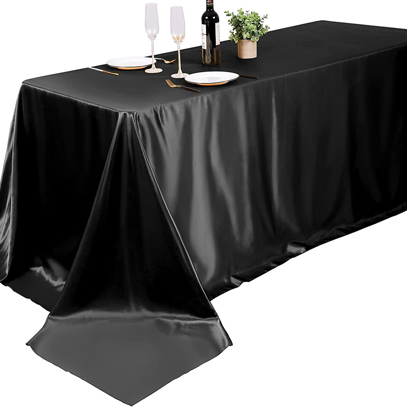 Cross-border exclusive for modern light luxury cotton and linen satin tablecloth fabric soft square table cloth living room Square square towel wholesale