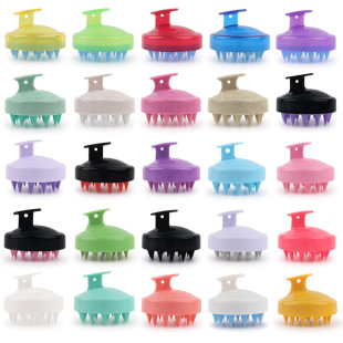Silicone Shampoo Brush Scalp Massage Brush Shampoo Comb Adult Shampoo Massager Hair Comb Beauty Tools